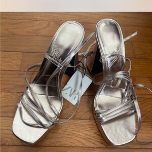 Zara Bronze Strappy Women's Heels